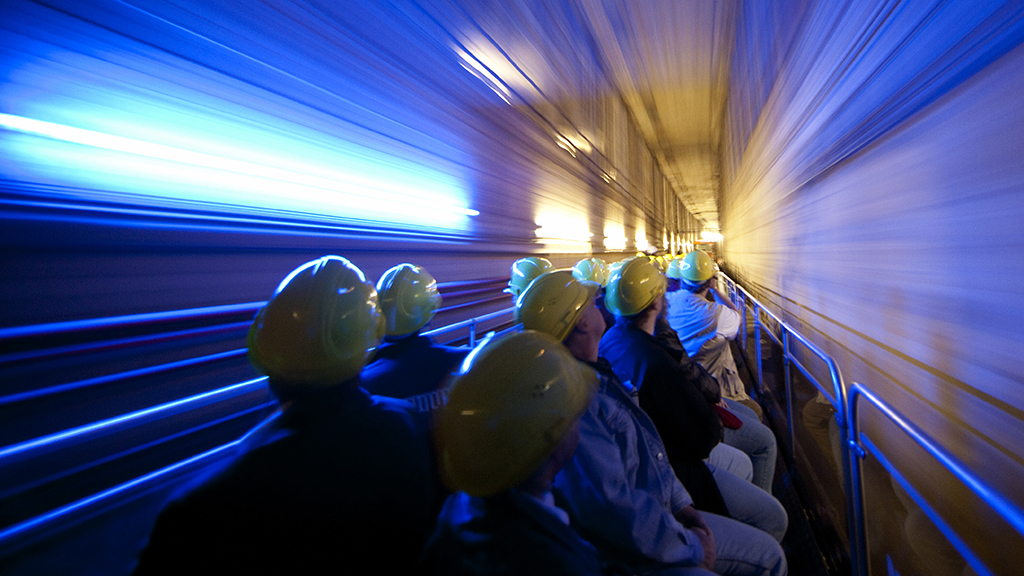 Cabrio fahren in der UBahn BVG Unternehmen