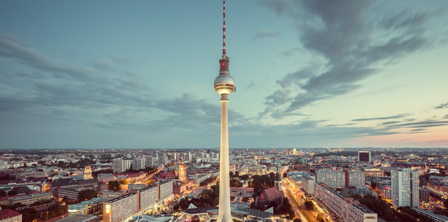 Skyline von Berlin mit dem Fernsehturm